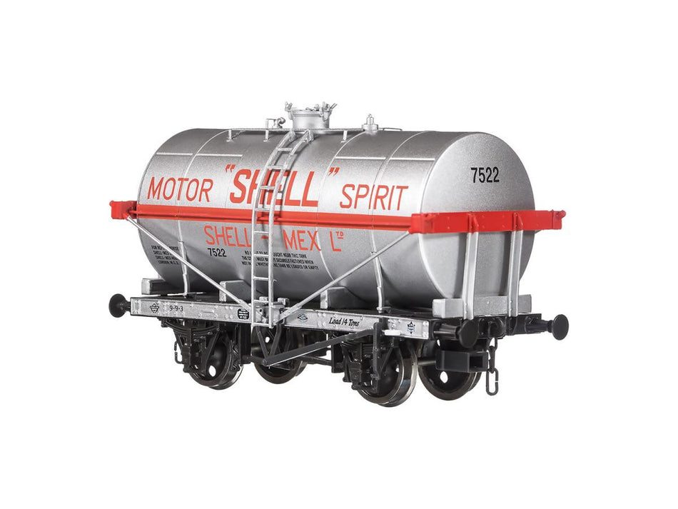 4F-058-004 14T Tank Wagon Class A Shell Motor Spirit Silver No. 7522