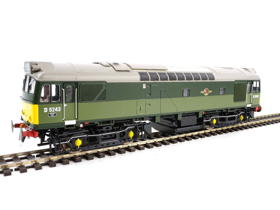 Heljan 2543 BR CLASS 25/3 D5243 TWO TONE GREEN SMALL YELLOW PANELS