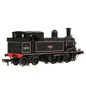 E85018 LSWR Adams O2 30199 BR Lined Black (Late Crest)