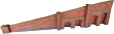 Metcalfe - N Scale Stone Tapered Retaining Wall, Brick - PN148