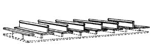 Dundas - OO-9 Narrow Gauge Coach Seats - DM12