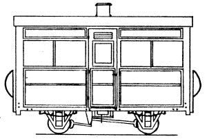 Dundas - OO-9 4 Wheel Coach Single Compartment - DM28