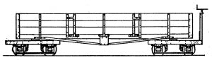 Dundas - OO-9 WW1 Department Mod Class E Drop Door Bogie Open Wagon - DM30