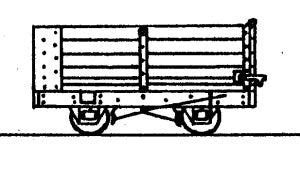 Dundas - OO-9 4 Wheel End Door Open Wagon - DM36