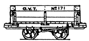 Dundas - OO-9 Glyn Valley Tramway 4 ton Mineral Wagon - Pack of 5 - DM42