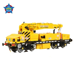 E87048 Plasser 12T YOB Diesel-Hydraulic Crane DRP81513 Departmental Yellow