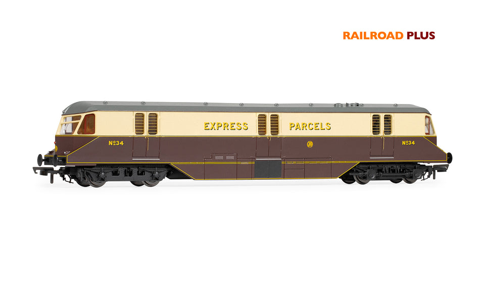 R30384 - RailRoad Plus GWR, Bo-Bo, No. 34 Parcels Car - Era 3