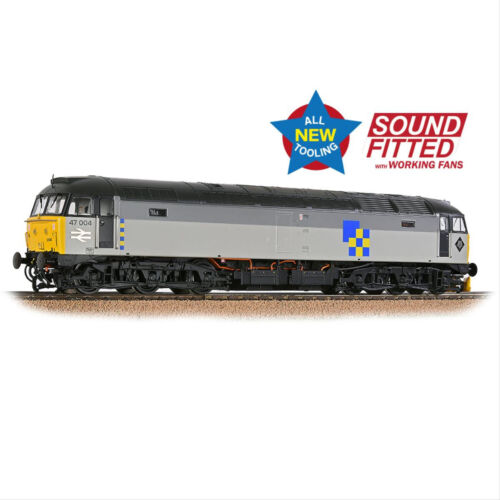 35-418SFX - Bachmann Class 47/0 47004 in Railfreight Construction sector triple grey - Digital sound fitted with Working fans and improved glazing