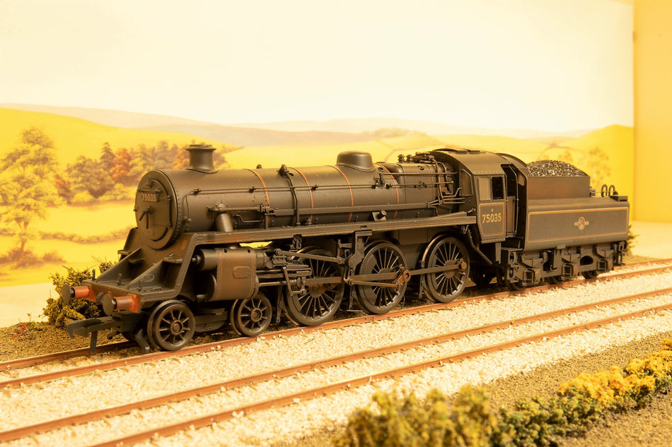 31-119 Bachmann  Standard Class 4MT 4-6-0 75035 in BR black with late crest - weathered