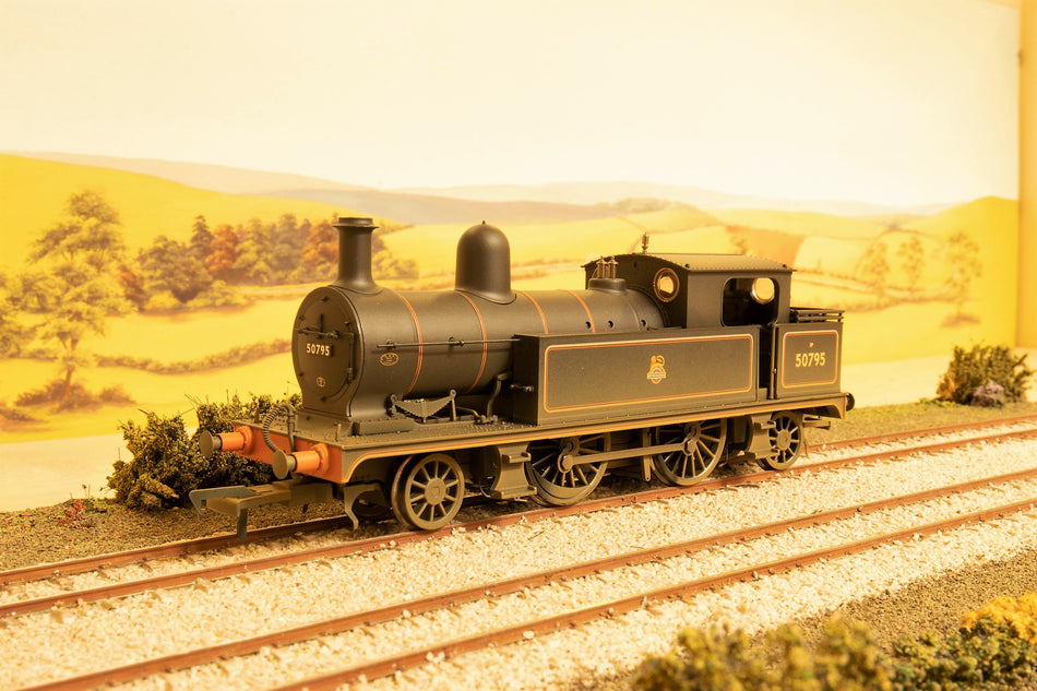 31-167DC Bachmann Class 5 L&YR 2-4-2T 50795 in BR lined black with early emblem (weathered)