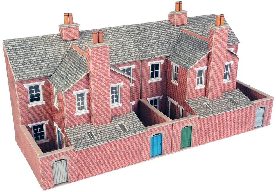 Metcalfe - Low Relief Terraced Houses (Backs) - Brick - OO  - PO276